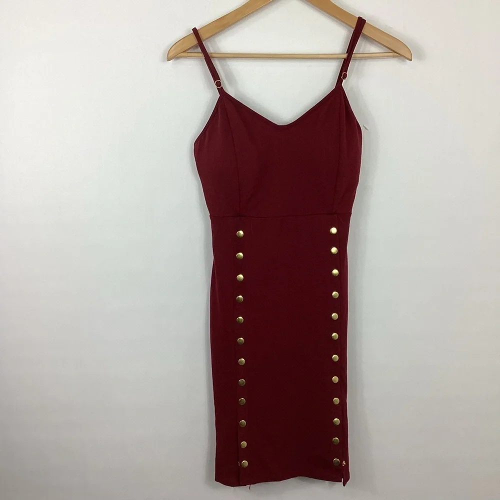 snap button bodycon dress Black Ribbed Fitted Sleeveless Snap Button Dress